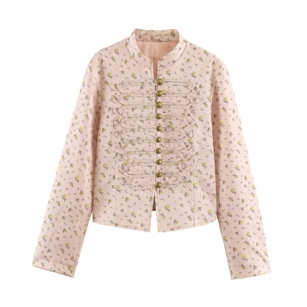 ZARA Floral Print Slim Fit Blazer